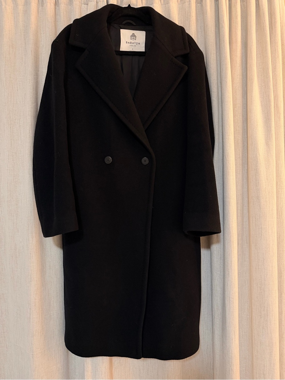Aritizia Babaton Black Trench Coat